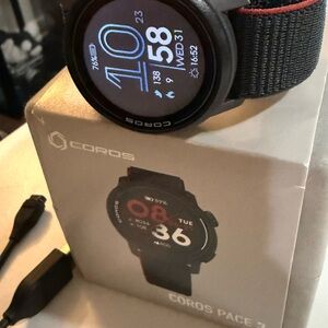 COROS Pace 3 Black Nylon Band Smartwatch